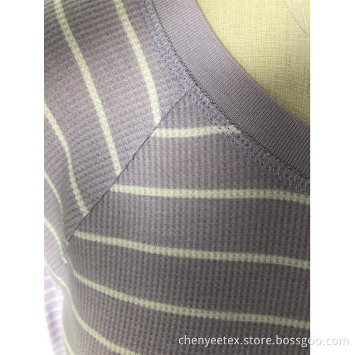 Splicing striped long sleeves
